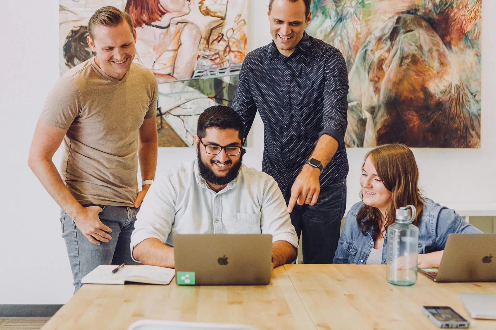 Our team at work
